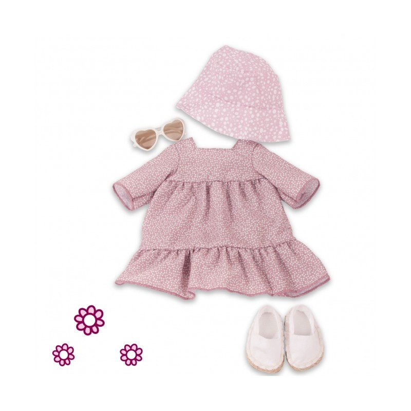 ENSEMBLE FLEURS - vêtement Götz pour poupées